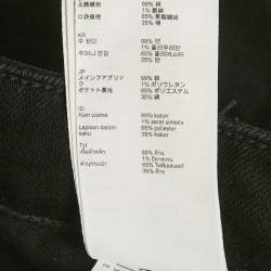 Pre Owned Maje Black Logo Detail Denim Flared Jeans S/Waist 28"