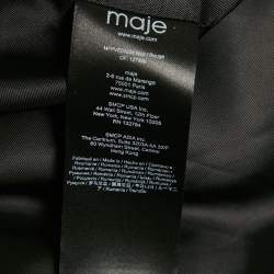 Pre Owned Maje Red Checks Tweed Blazer and Shorts Set M/L