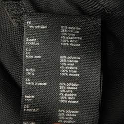 Pre Owned Maje Black Striped Crepe Single Breasted Blazer L