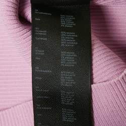 Pre Owned Maje Parma Violet Logo Embroidered Rib Knit Tank Top S