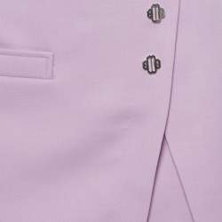Pre Owned Maje Light Purple Gabardine Button Detail Mini Skirt XS
