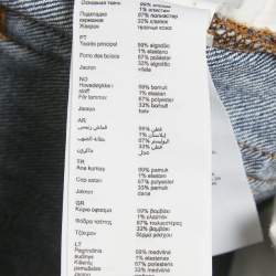 Pre Owned Maje Blue Denim Straight-Leg Jeans S/Waist 25"