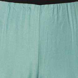 مملوكة مسبقًا بنطلون ماجي كريب بارم عريض الساق بلون أسود حجم كبير