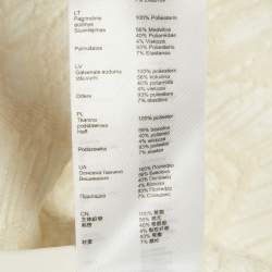 Pre Owned تنورة ميني ماج بنقشة مربعات بنية مزيج قطني مقاس صغير - سمول