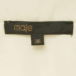 Pre Owned تنورة ميني ماج بنقشة مربعات بنية مزيج قطني مقاس صغير - سمول