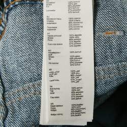 Pre Owned شورت ماج دنيم مغسول أزرق مزين بأحجار الراين مقاس متوسط