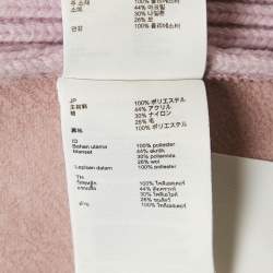 Pre Owned Maje Purple Faux Shearling and Rib Knit Jacket S