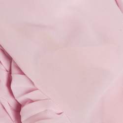 مملوكة مسبقًا فستان ميدي من الكريب باللون الأرجواني الفاتح وكسرات صاروخية من ماج مقاس صغير