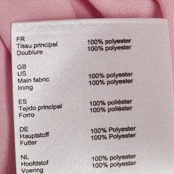 مملوكة مسبقًا فستان ميدي من الكريب باللون الأرجواني الفاتح وكسرات صاروخية من ماج مقاس صغير