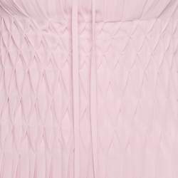 مملوكة مسبقًا فستان ميدي من الكريب باللون الأرجواني الفاتح وكسرات صاروخية من ماج مقاس صغير