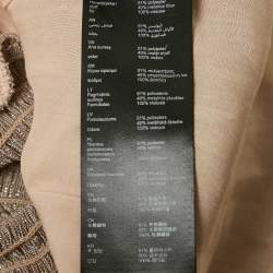 مملوكة مسبقًا Maje Multicolor Lamé Tiered Midi Dress S