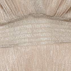 مملوكة مسبقًا Maje Multicolor Lamé Tiered Midi Dress S