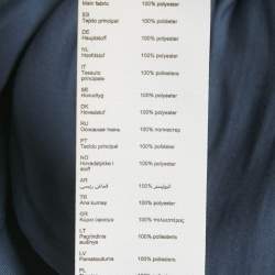 Pre Owned Maje Navy Blue Satin Ruffled Mini Dress S