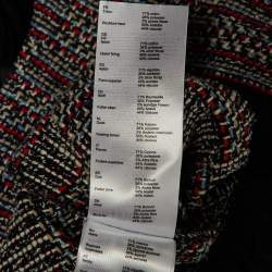 مملوكة مسبقًا Maje Navy Blue Tweed Patelle Sleeveless Jumpsuit M