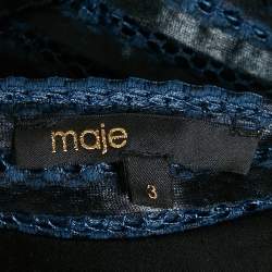 مملوكة مسبقًا فستان ميني شبكة أزرق كحلي من ماج روزماونت مقاس كبير