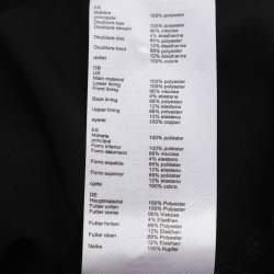 مملوكة مسبقًا فستان ميدي أسود من ماج بدانتيل مع حلقات معدنية وأكمام قصيرة مقاس صغير