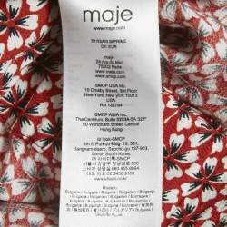 مملوكة مسبقًا جمبسوت ماجي كريب بطبعة زهور حمراء مقاس متوسط