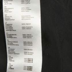 Pre Owned Maje Blak Crepe Cutwork Lace Detail Mini Dress S