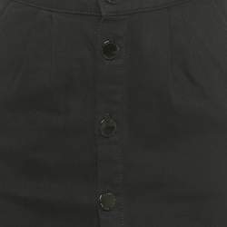 مملوكة مسبقًا Maje Black Denim Strap Detail Ritana Mini Skirt S