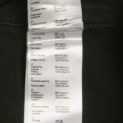 مملوكة مسبقًا Maje Black Denim Strap Detail Ritana Mini Skirt S