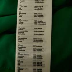 Pre Owned Maje Green Satin Blend Embroidered Sequin Mini Dress S