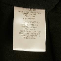 Pre Owned Maje Black Cutwork Lace Mini Dress M