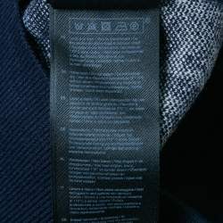 مملوكة مسبقًا ماج سترة زرقاء بدون أكمام بجاكارد مونوغرام مقاس صغير