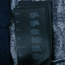 مملوكة مسبقًا ماج سترة زرقاء بدون أكمام بجاكارد مونوغرام مقاس صغير