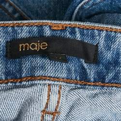 Pre Owned بنطلون جينز ماجي أزرق دنيم مستقيم الساق مقاس صغير 26 بوصة في الخصر