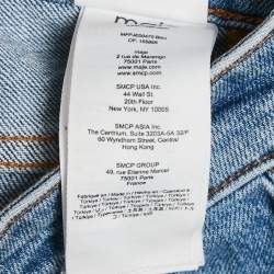 Pre Owned بنطلون جينز ماجي أزرق دنيم مستقيم الساق مقاس صغير 26 بوصة في الخصر