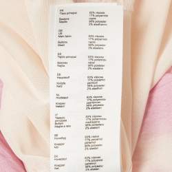 Pre Owned Maje Pink Tie-Dye Print Crepe Ruche Mini Dress S