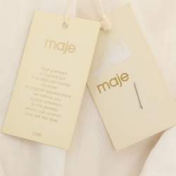 مملوكة مسبقًا فستان ميني تويد كريمي من ماج مقاس صغير