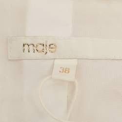 مملوكة مسبقًا فستان ميني تويد كريمي من ماج مقاس صغير