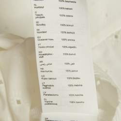 Pre Owned Maje White Broderie Anglaise Chalise Shirt M