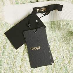 Pre Owned فستان ميني بدون أكمام من تويد أحمر من ماج مقاس صغير