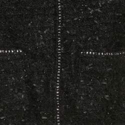 Pre Owned جاكيت قصير بسحاب مطاطي ماج أسود مقاس وسط - ميديم