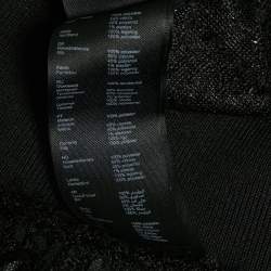 Pre Owned جاكيت قصير بسحاب مطاطي ماج أسود مقاس وسط - ميديم