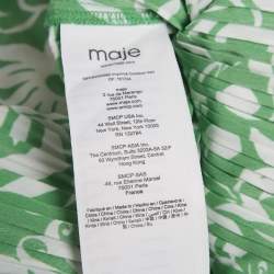 مملوكة مسبقًا فستان ميني كريب بطبعة زهور خضراء من ماج مقاس صغير