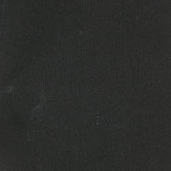 Pre Owned Maje Black Rib Knit Open-Waist Mini Dress S