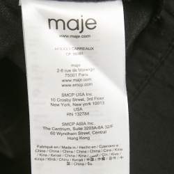 Pre Owned فستان بينافور جولي من جبرنين بنمط النوافذ باللون الأسود ماج مقاس متوسط