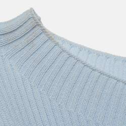 Pre Owned فستان شورت مضلع باللون الأزرق من ماج مقاس متوسط