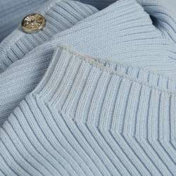 Pre Owned فستان شورت مضلع باللون الأزرق من ماج مقاس متوسط