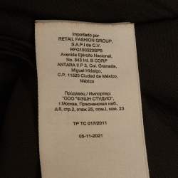 Pre Owned Maje Black Satin Smocked Mini Dresses M