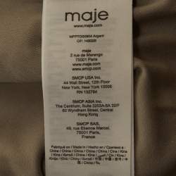 Pre Owned Maje Grey Sequin Embroidered Velvet Set XS/S