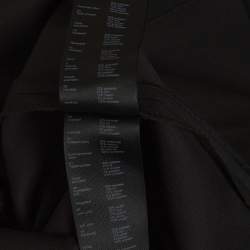 Pre Owned Maje Black Twill Smocked-Waist Rismocka Mini Dress M