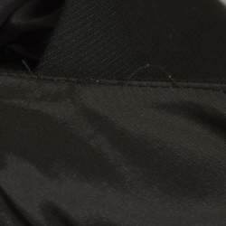 Pre Owned Maje Black Gabardine Crystal Detail Playsuit M