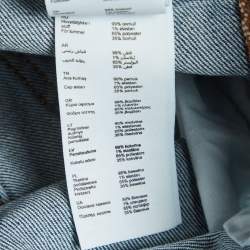 مملوكة مسبقًا Maje Blue Denim Scalloped Hem Shorts S/Waist 26"