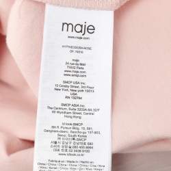 Pre Owned Maje Pink Jersey Top S