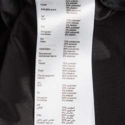 Pre Owned Maje Grey Plaid Wool Blend Midi Skirt S