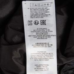 Pre Owned Maje Grey Plaid Wool Blend Midi Skirt S